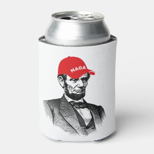 Abraham Lincoln MAGA Blikjeskoeler (Blikje Voorkant)