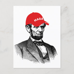 Abraham Lincoln MAGA Briefkaart