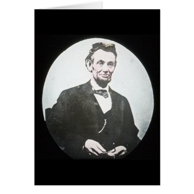 Abraham Lincoln  Magic Lantern Slide (Voorkant)