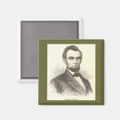 Abraham Lincoln Magnet (Voorkant / Achterkant)