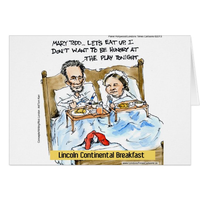 Abraham Lincoln & Mary Todd Breakfast in bed (Voorkant Horizontaal)