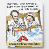Abraham Lincoln & Mary Todd Breakfast in bed Fotoplaat (Voorkant)
