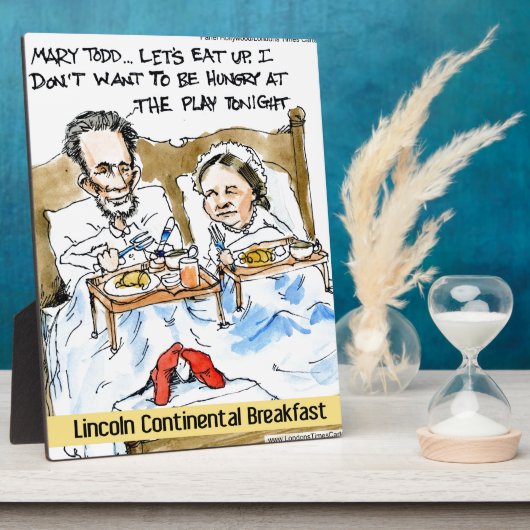 Abraham Lincoln & Mary Todd Breakfast in bed Fotoplaat (Zijkant)