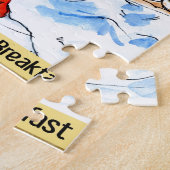 Abraham Lincoln & Mary Todd Breakfast in bed Legpuzzel (Zijkant)