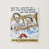 Abraham Lincoln & Mary Todd Breakfast in bed Legpuzzel (Verticaal)