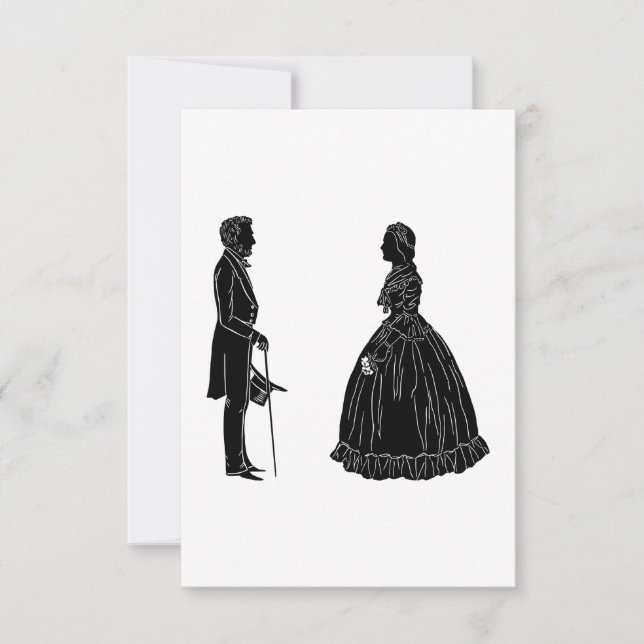 abraham lincoln mary todd lincoln silhouet (Voorkant)