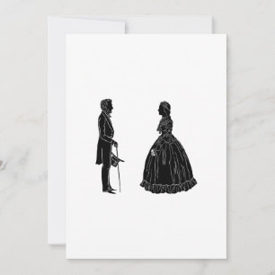 abraham lincoln mary todd lincoln silhouet aankondiging