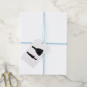 abraham lincoln mary todd lincoln silhouet cadeaulabel (Met Touw)