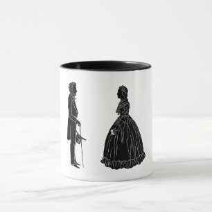 abraham lincoln mary todd lincoln silhouet mok