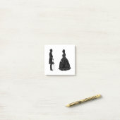 abraham lincoln mary todd lincoln silhouet post-it® notes (Op bureau)