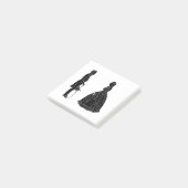 abraham lincoln mary todd lincoln silhouet post-it® notes (Schuin)