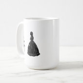 Abraham Lincoln Mary Todd Lincoln Silhouette Koffiemok (Voorkant links)