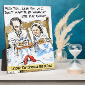 Abraham Lincoln & Mary Todd Ontbijt in Bed Fotoplaat (Zijkant)