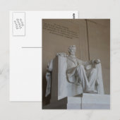 Abraham Lincoln Memorial Washington DC briefkaart (Voorkant / Achterkant)