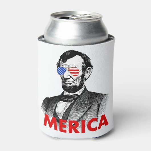 abraham lincoln merica blikjeskoeler (Blikje Voorkant)