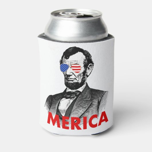 abraham lincoln merica blikjeskoeler (Blikje Achterkant)
