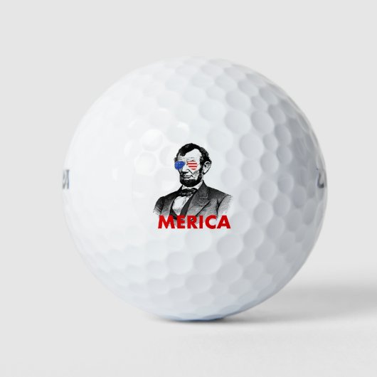 abraham lincoln merica golfballen (Voorkant)