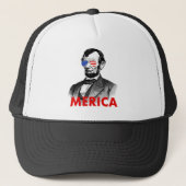 abraham lincoln merica trucker pet (Voorkant)