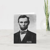 Abraham Lincoln - met Malice in de richting niets Kaart (Voorkant)