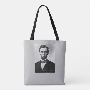 Abraham Lincoln - met Malice in de richting niets Tote Bag