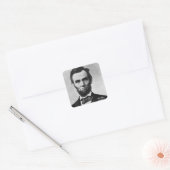 Abraham Lincoln - met Malice in de richting niets Vierkante Sticker (Envelop)