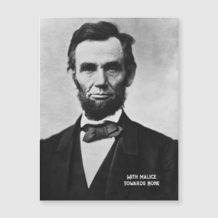 Abraham Lincoln - Met malice naar Geen Magnet