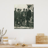 Abraham Lincoln met troepen 1862 Poster (Keuken)