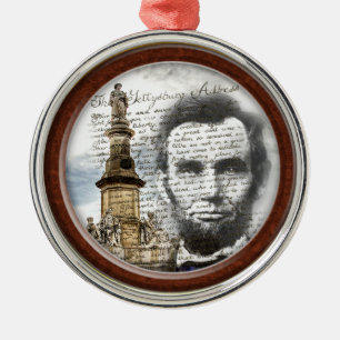 Abraham Lincoln Metalen Ornament