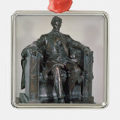 Abraham Lincoln Metalen Ornament (Voorkant)