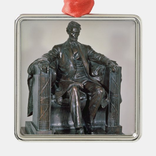 Abraham Lincoln Metalen Ornament (Voorkant)
