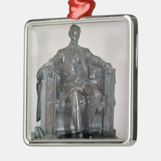 Abraham Lincoln Metalen Ornament (Links)