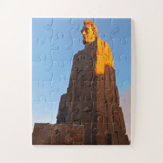 Abraham Lincoln Monument Wisconsin Jigzaag Puzzle Legpuzzel (Verticaal)