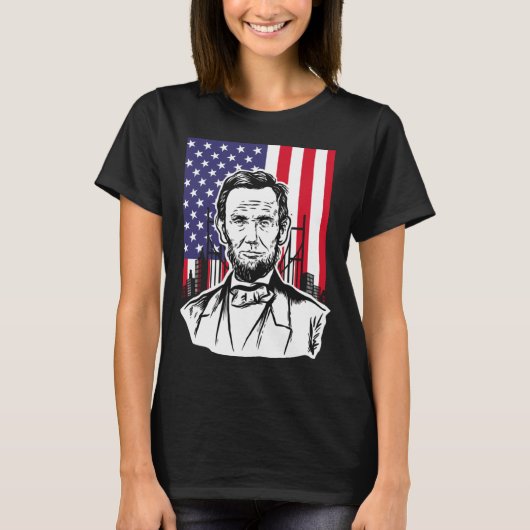 Abraham Lincoln of Wees uitstekend voor elkaar of  T-shirt (Voorkant)