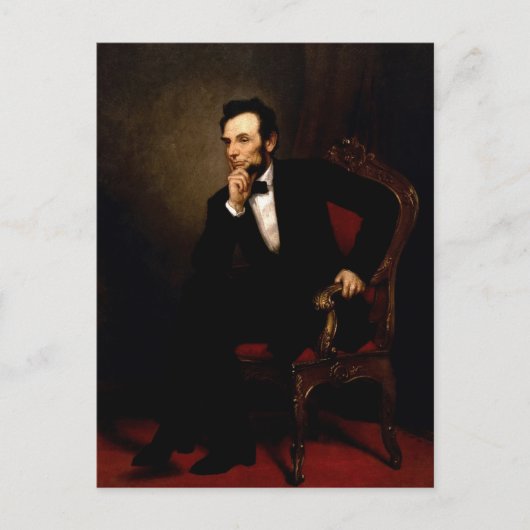 Abraham Lincoln Official White House Portret Briefkaart (Voorkant)