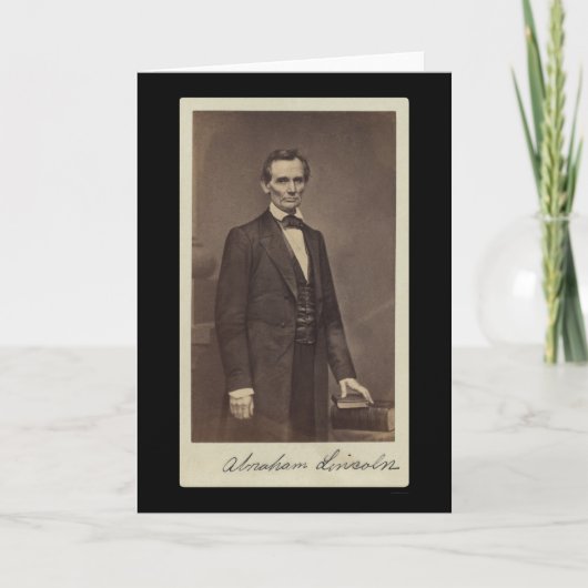 Abraham Lincoln Ondertekende Kaart 1860 (Voorkant)