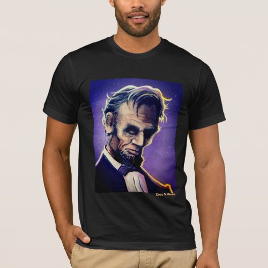 Abraham Lincoln Original Artwork T-Shirt (Voorkant)