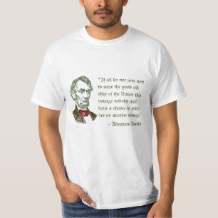 Abraham Lincoln over T-shirt voor de vrijheid
