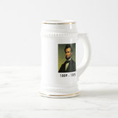 Abraham Lincoln Painting Bicentennial Stein Bierpul (Voorkant rechts)