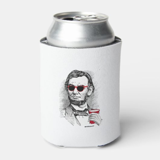 Abraham Lincoln Party Animal Blikjeskoeler (Blikje Voorkant)