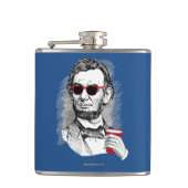Abraham Lincoln Party Animal Heupfles (Voorkant)