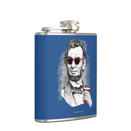 Abraham Lincoln Party Animal Heupfles (Rechts)