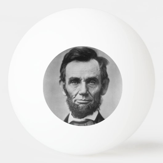 Abraham Lincoln Pingpongbal (Voorkant)