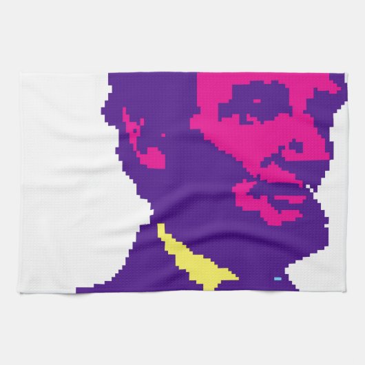 Abraham Lincoln Pixelated Theedoek (Horizontaal)