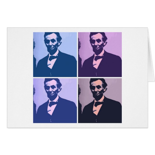 Abraham Lincoln Pop Art (Voorkant Horizontaal)