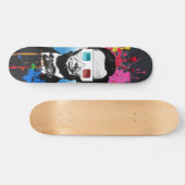Abraham Lincoln Pop Art Multikleur Straatspatten Persoonlijk Skateboard (Horizontaal)