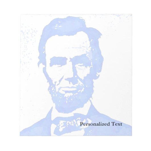Abraham Lincoln Pop Art Portret Notitieblok (Voorkant)