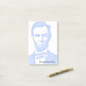 Abraham Lincoln Pop Art Portret Post-it® Notes (Op bureau)