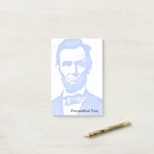 Abraham Lincoln Pop Art Portret Post-it® Notes (Op bureau)