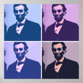Abraham Lincoln Pop Art Poster (Voorkant)