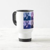 Abraham Lincoln Pop Art Reisbeker (Voorkant links)